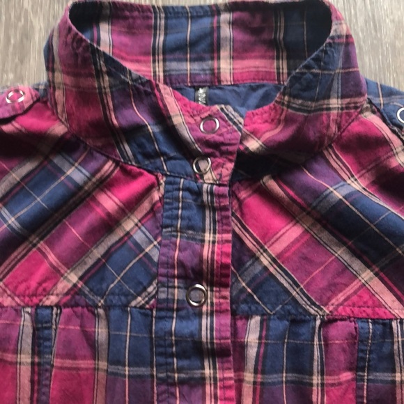Women’s Gentle Fawn Plaid Top Size M - Picture 3 of 4